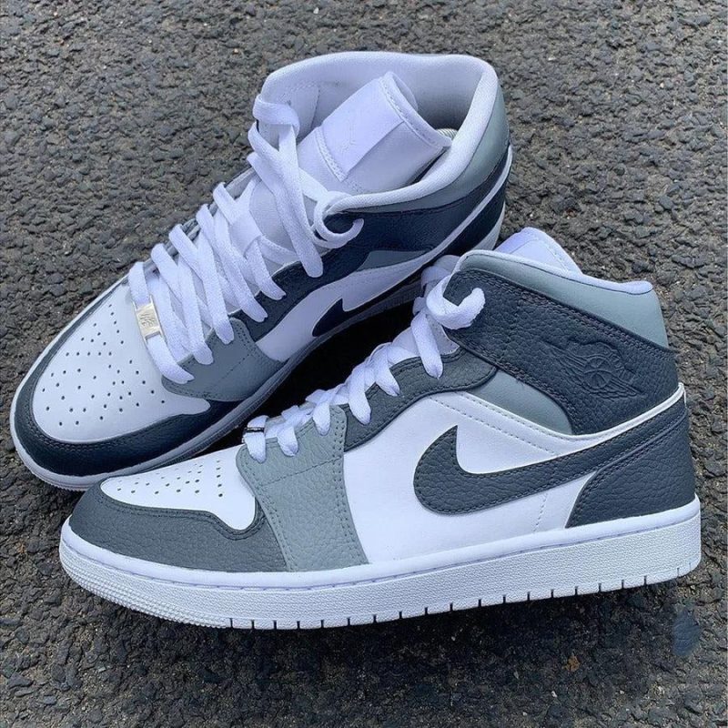 gray air jordan 1 custom shoes sneakers shecustomize 900x 597bd710 25f7 453d 92a9 4054fea9bdfb